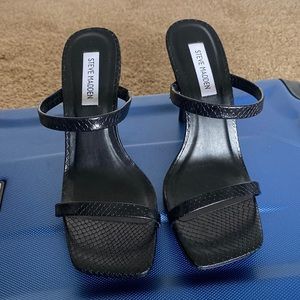 Steve Madden Black sandal heels